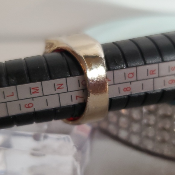 Incredible Oversized Vintage KENNETH LANE Ruby Jeweled Ring - Picture 7 of 7